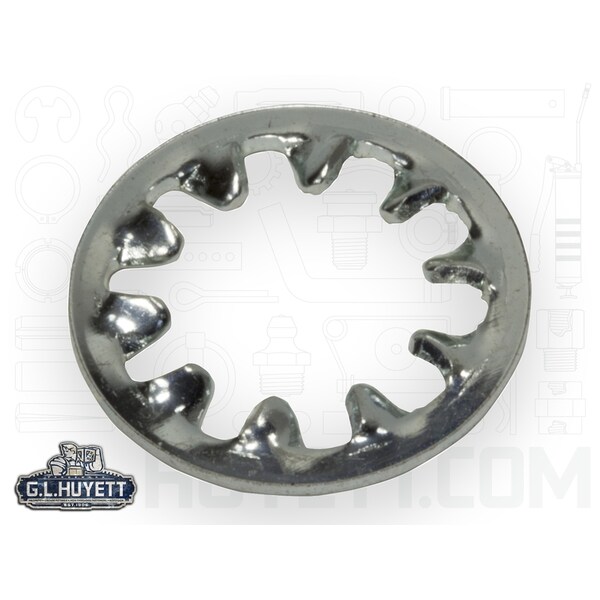 Huyett Tooth Lock Washer, Steel, Zinc Plated Finish LWT0312ZN Zoro